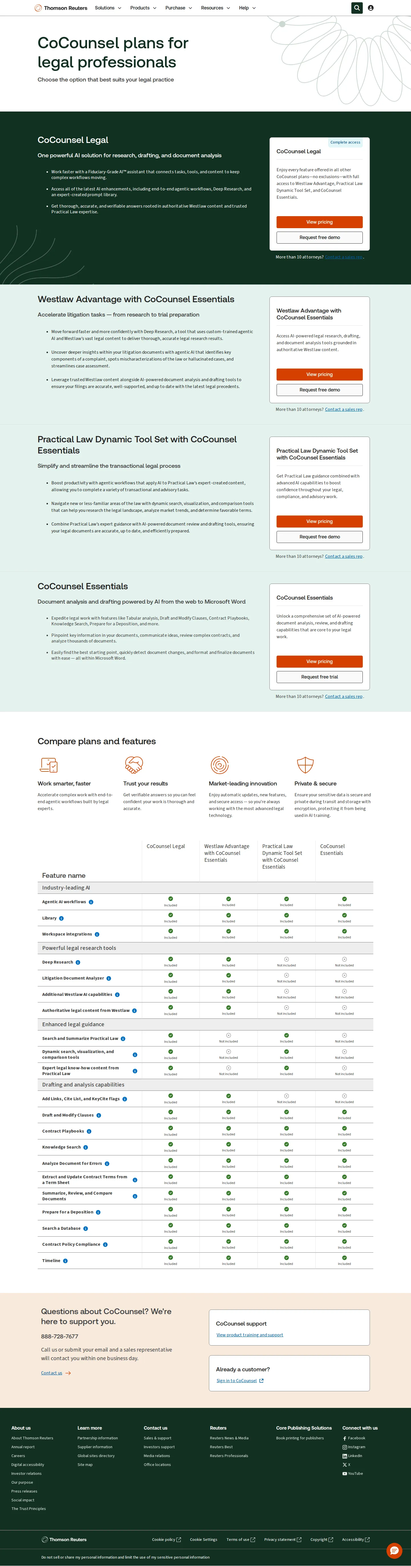 CoCounsel Legal launches with agentic AI + Deep Research - Thomson Reuters launches CoCounsel Legal, the top tier bundling agentic workflow